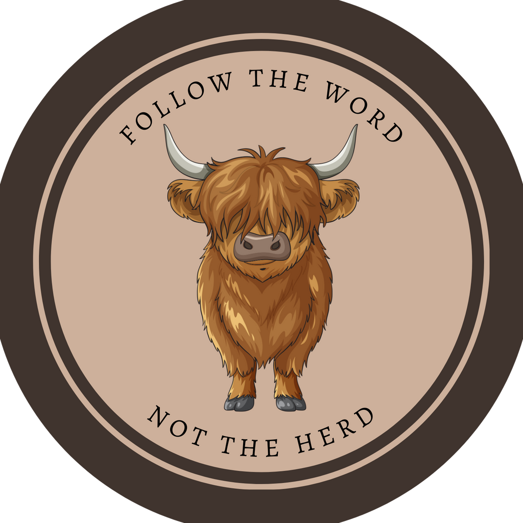 Follow the Word Not the Herd Sticker